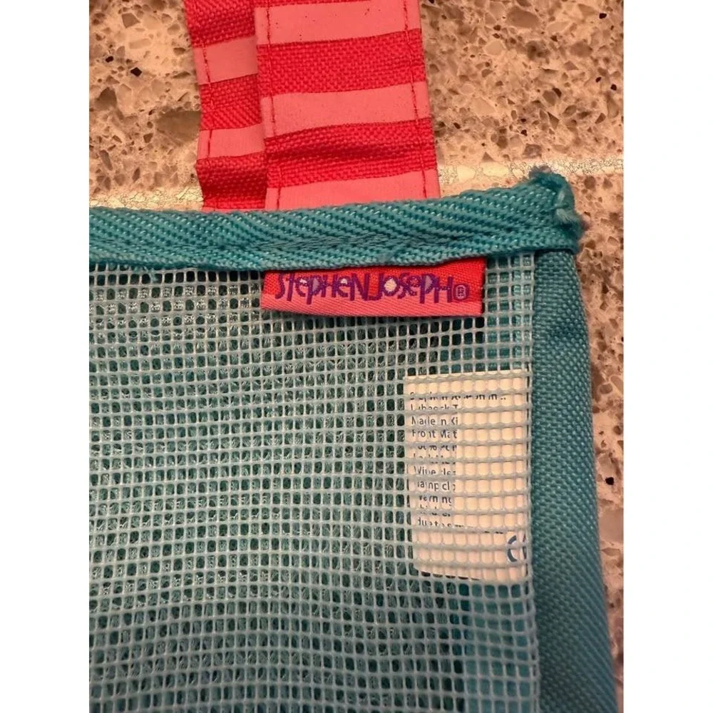 Stephen Joseph Kids Mermaid Beach Travel Mesh‎ Tote Bag